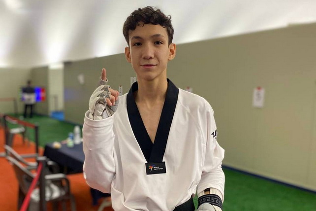 Taekwondo Athlete Dilmurad Marufjonov wins gold at World Championship
