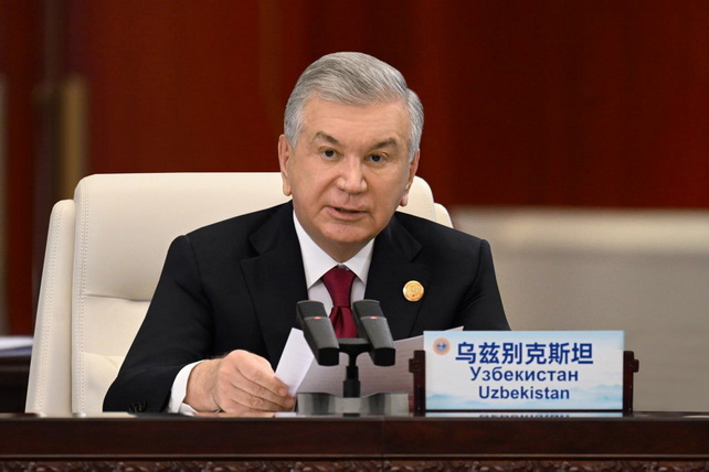 Shavkat Mirziyoyev Addresses SCO Council of Heads of State Meeting in Tianjin