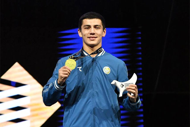 Fazliddin Erkinboyev bokc bo‘yicha Jahon chempionatida O‘zbekistonga ilk oltin medalni olib keldi