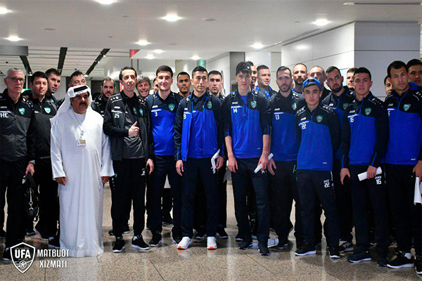Национальная сборная Узбекистана прибыла в ОАЭ для участия в Кубке Азии