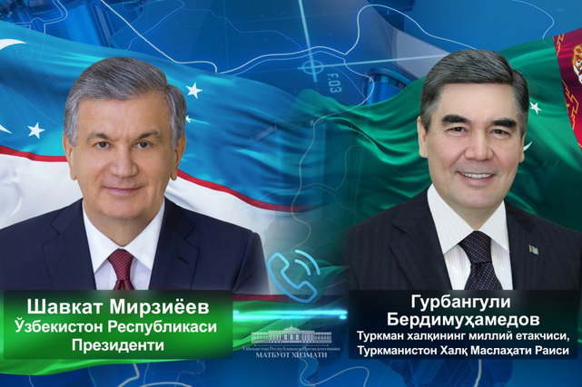 Leaders of Uzbekistan and Turkmenistan hold phone conversation
