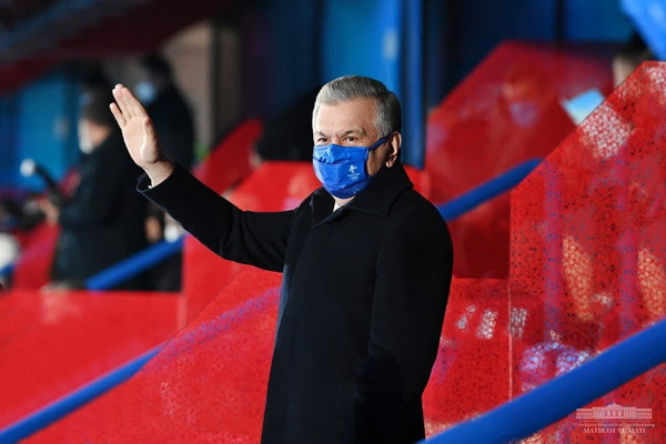 President of Uzbekistan takes part in the opening ceremony of the Winter Olympic Games in Beijing