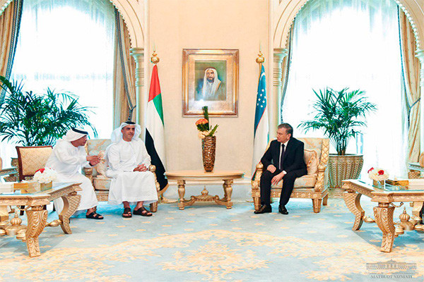 Uzbek President holds talks with UAE Deputy PM, Interior Minister