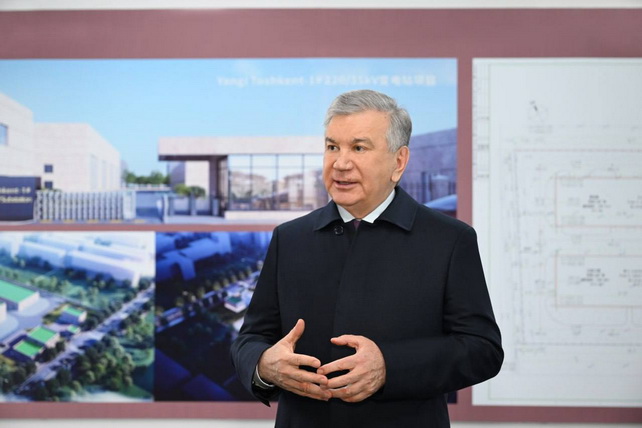 Мирзиёев ознакомился с тригенерационной станцией и энергетикой Нового Ташкента