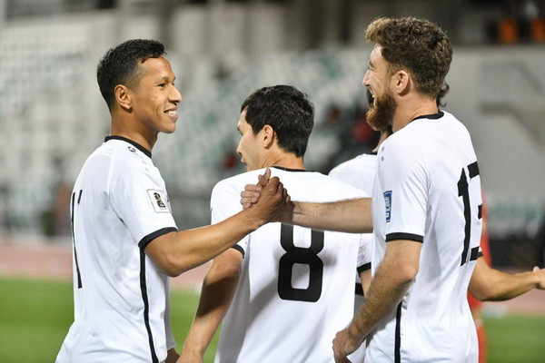 Uzbekistan national football team defeated Palestine