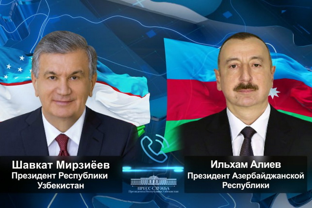 ​​​​​​​Президенты Узбекистана и Азербайджана обсудили актуальные вопросы двустороннего сотрудничества