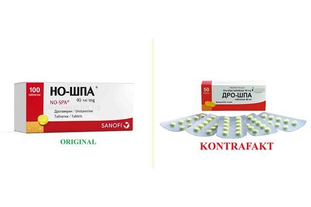 В Узбекистане местное предприятие оштрафовано за имитацию известного бренда «Но-Шпа»