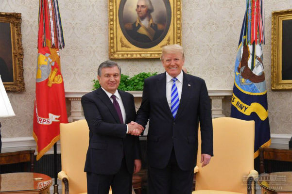 Шавкат Мирзиёев встретился с Дональдом Трампом