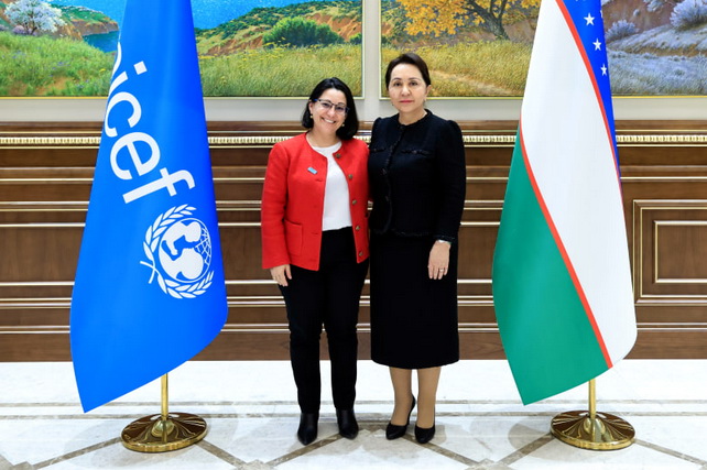 UNIСEF vakolatxonasi rahbari bilan o‘zaro hamkorlikni mustahkamlash masalalari muhokama qilindi