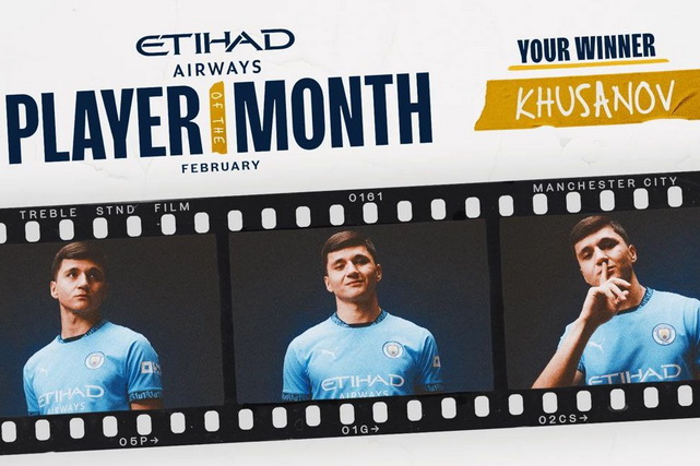 Abdulkodir Khusanov named Manchester City’s Player of the Month