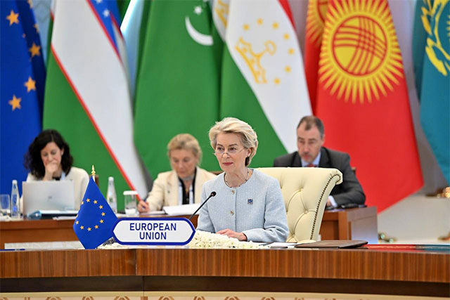 Ursula fon der Lyayen YEI va Markaziy Osiyo o‘rtasida strategik hamkorlik boshlanganini eʼlon qildi