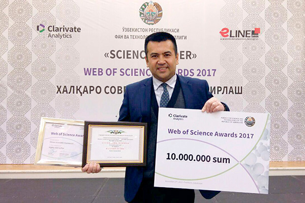 Профессор IUT Хусниддин Олимов получил престижную награду Science Leader