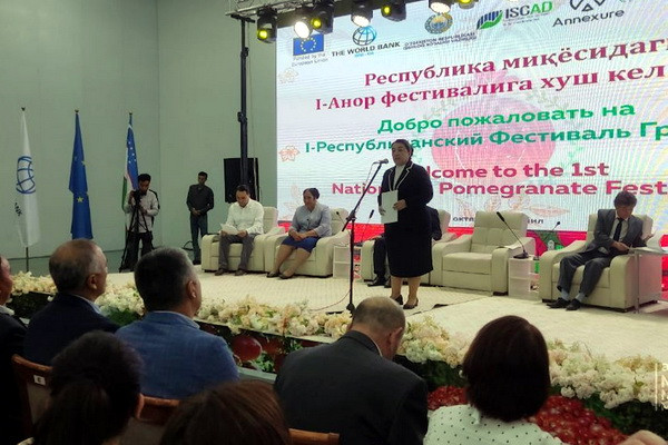 В Сурхандарьинской области впервые проводится 1-й фестиваль граната в Узбекистане