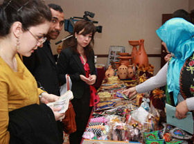 UNDP holds charity bazaar of disabled women’s crafts to mark International Women’s Day