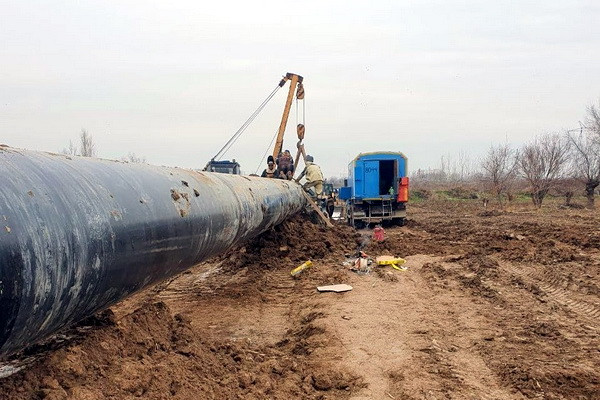 Начато строительство нового магистрального газопровода в Ферганской долине