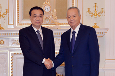 Uzbek leader receives Chinese Premier