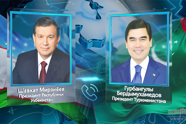 Shavkat Mirziyoyev holds telephone conversation with President of Turkmenistan