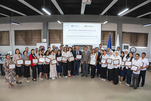 Учителя информатики со всего Узбекистана прошли AI-программу Beeline Academy и TIUE