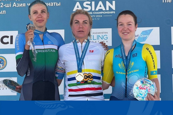 Olga Zabelinskaya and Yanina Kuskova win medals in road cycling of Asian Championship