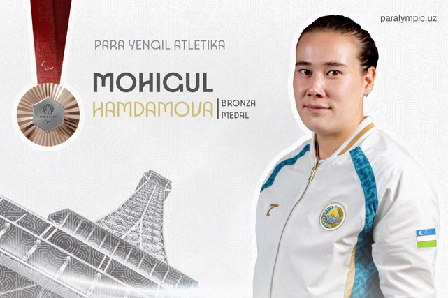 Makhigul Khamdamova wins bronze medal at Paralympics