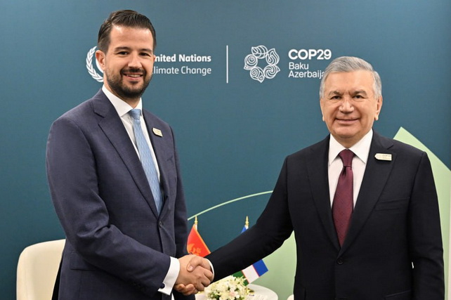 Состоялась встреча Президента Узбекистана с Президентом Черногории