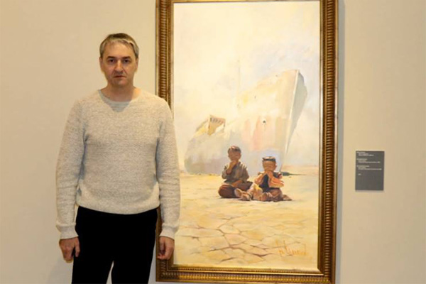 Андрей Есионов подарил свою картину Государственному музею искусств Узбекистана