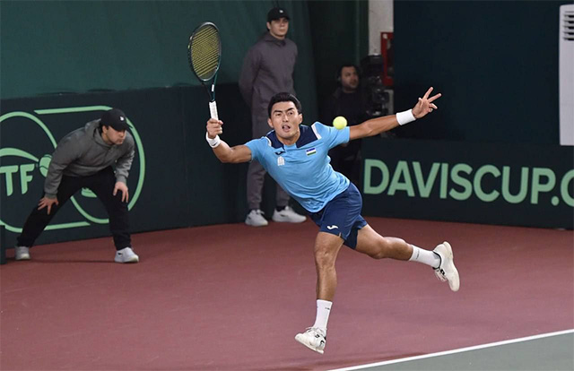 Uzbekistan’s Davis Cup team lost to Bosnia and Herzegovina in the playoffs