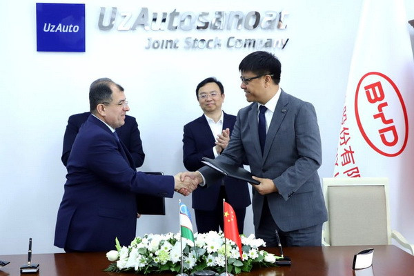 В Узбекистане запускается производство электромобилей BYD