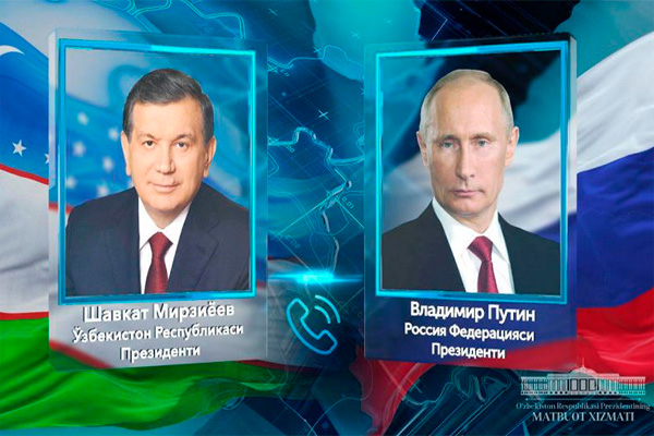 Mirziyoyev and Putin reaffirms mood to further strengthen the strategic partnership