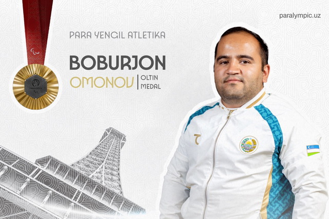 Bobur Omonov becomes two-time Paralympic Champion