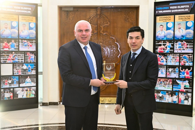 Oybek Kasimov discusses cooperation prospects with Georgian Minister of Sports