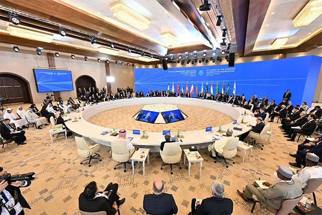 Президент Узбекистана принял участие в 17-м саммите ОЭС в Ханкенди