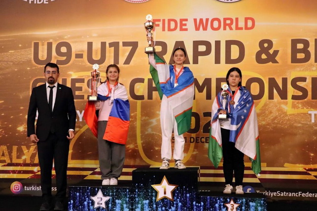 Юные шахматисты Узбекистана выиграли общий зачёт ЧМ U17 в Анталии
