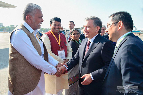 President departs for Tashkent