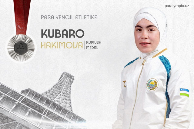 Kubaro Hakimova wins silver medal at Paralympics