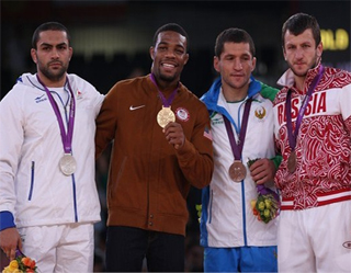 Лондон-2012: Сослан Тигиев выиграл третью бронзовую медаль