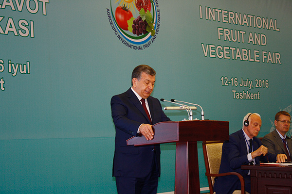 Узбекистан удвоит производство плодоовощной продукции к 2020 году