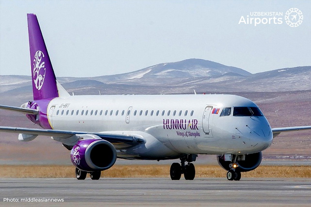 Mo‘g‘ilistonning Hunnu Air aviakompaniyasi Toshkentga parvozlarni yo‘lga qo‘yishni ko‘rib chiqmoqda