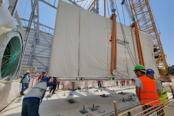 Ташкентский ТЭЦ: в рамках инвестиционного проекта поставлена первая газовая турбина
