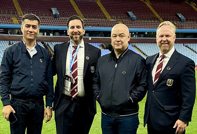Aston Villa expresses interest in football development collaboration with Uzbekistan