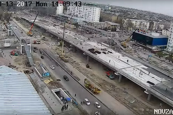 Президент Узбекистана контролировал строительство путепровода в Чиланзарском районе