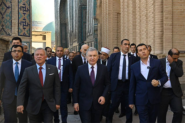 King of Jordan and President of Uzbekistan Visit Samarkand’s Historic Monuments