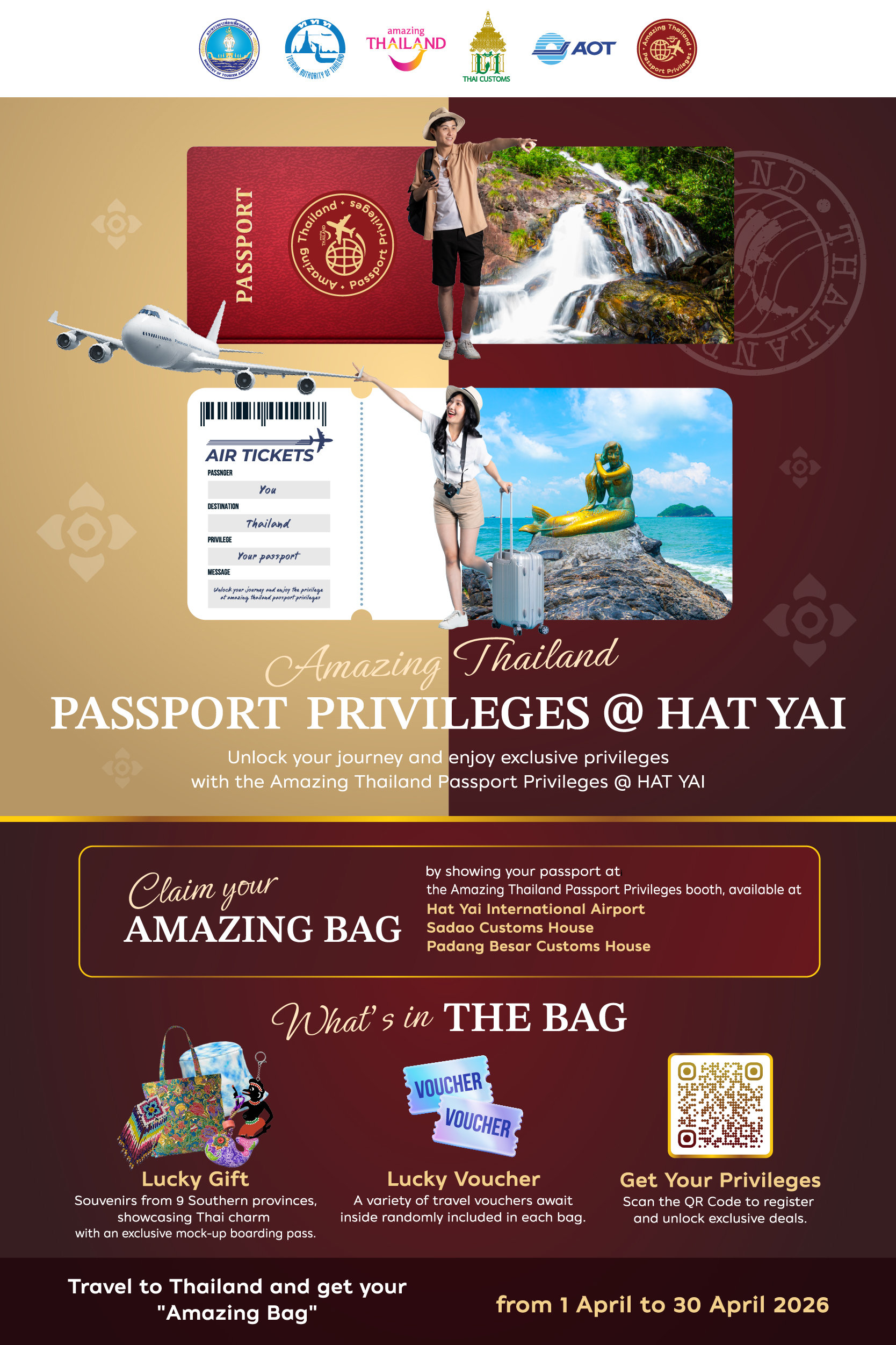 Amazing Thailand Passport Privileges @ HAT YAI launches with Amazing Bag gifting activity