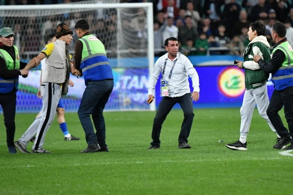 Football fans who ran onto the field brought to justice
