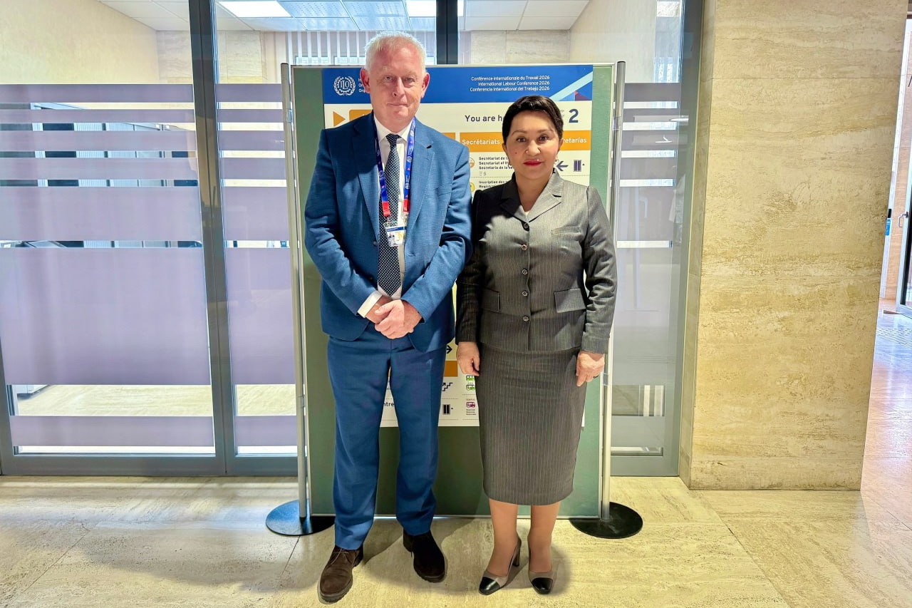 Uzbekistan Senate Chief Meets Global Union Leader in Geneva