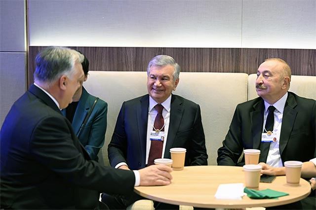 В Давосе состоялась встреча лидеров Узбекистана, Азербайджана и Венгрии