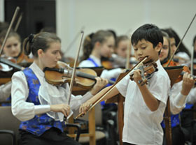 Children to children campaign held with South Korean orchestra